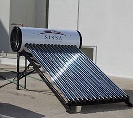 Calentador solar en casa de Monterrey instalado por Solar Inc